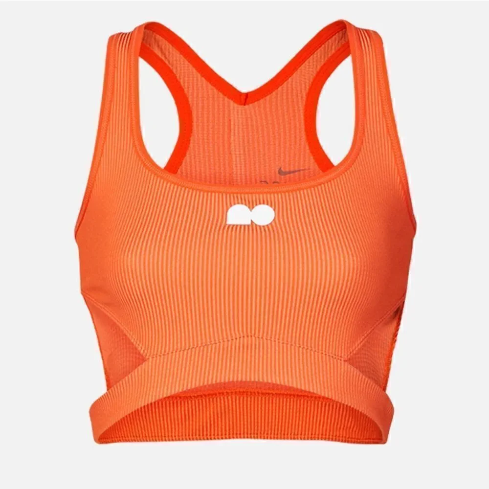 Nike Naomi Osaka Court Challenger Tennis Crop Tank Top Size Large L Orange New